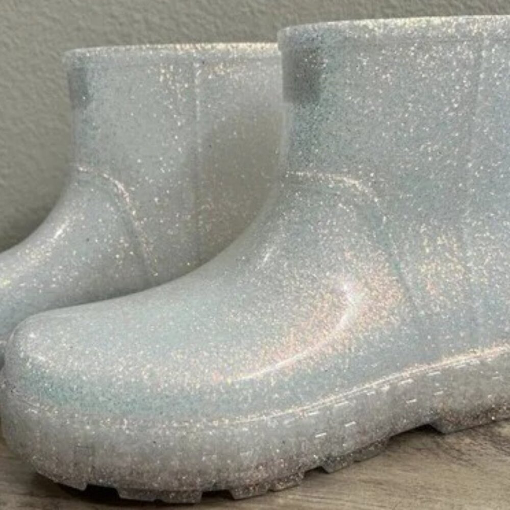 Ugg Drizlita Glitter Rain Boots Waterproof Size 7 Big Kids 6 EU 38 NWT